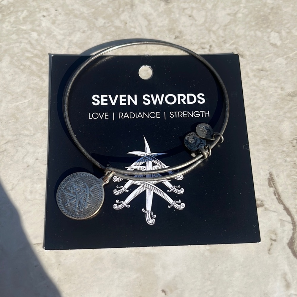 Alex and Ani Seven Swords Bangle, rare 2011